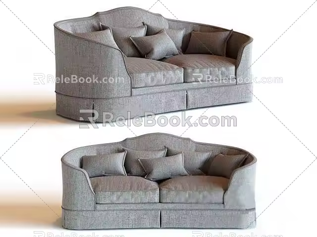 Double sofa 3d model