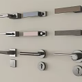 Modern Metal Door Handles with Various Designs Lever and Knob Styles and Lock Mechanisms for Home