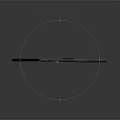 Tactical Weapon With Long Barrel Black Metal Finish And Ergonomic Grip Design