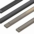 Long Strip Metal Furniture Handles In Various Colors With Textured Design