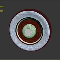 High Quality Automotive Wheel Hub With Red White Silver Design And Rubber Metal Components