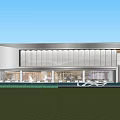 Modern Sales Office Architecture Exhibition Hall Architecture Art Gallery Architecture 3d model