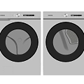 Modern washing machine washing machine combination 3d model