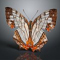 Modern Butterfly Colored Butterfly Tabby Butterfly Leaf Butterfly 3d model