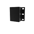 Black Metal Bracket With Multiple Mounting Holes For Structural Support Applications