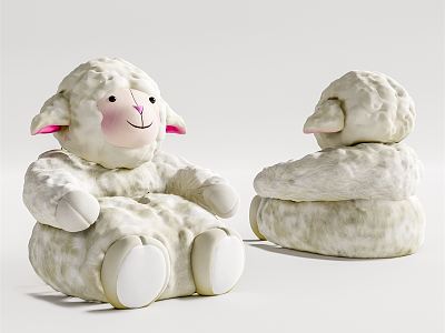 Modern Children's Chair Lamb Cartoon Leisure Chair model