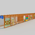 Wooden Adventure Path Playground Equipment With Climbing Net And Colorful Interactive Features