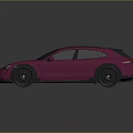 Pink Sleek Sports Car With Black Roof And Stylish Black Wheels