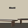 Mid-ancient Style Shoe Changing Stool Mid-ancient Style Bench Mid-ancient Style Bed End Stool 3d model