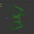 Mechanical Crossbow Structure With Pulley System Metal Components And Arrow