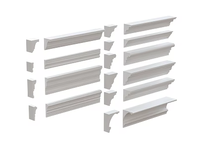 modern plaster line 3d model