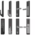 Different Styles Of Smart Door Locks With Digital Keypads And Handles