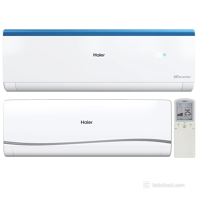 Haier Split Air Conditioners With DC Inverter And Remote Control 3d model 