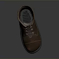 Brown Leather Work Boots With Lace Up Design And Rubber Soles
