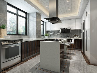 Modern Kitchen 3d model