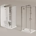 Shower partition 3d model