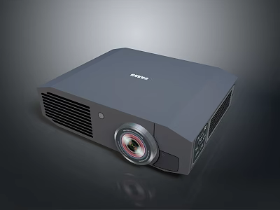 EPSON Gray Projector With Cooling Vents And High Definition Lens For Computer Projection Use 3d model