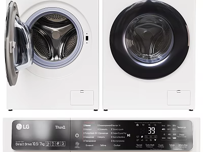 modern other lg laundry typewriter washing machine laundry 3d model