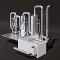 Advanced Industrial Equipment System With Steel Pipes Towers And Tanks