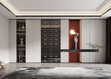 Modern Wine Cabinet 3d model