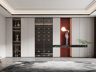 Modern Wine Cabinet 3d model