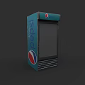 Pepsi Branded Upright Freezer for Commercial Beverage Display and Storage