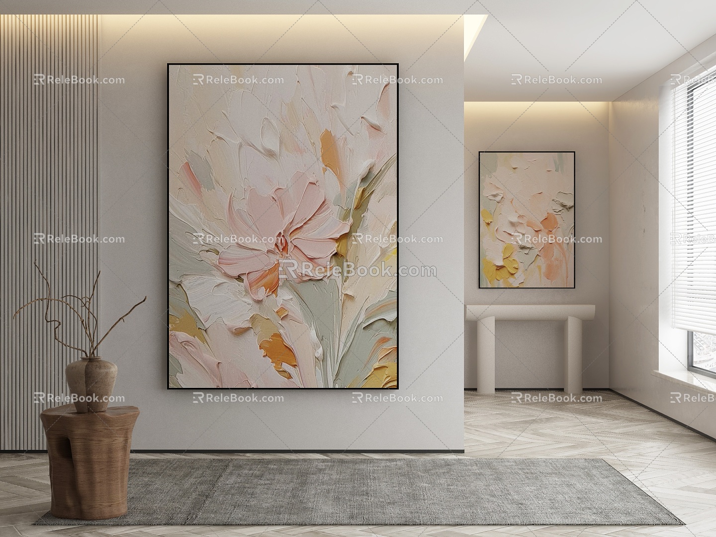 modern decorative painting 3d model