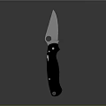 Tactical Stainless Steel Folding Knife With Sharp Blade And Black Handle