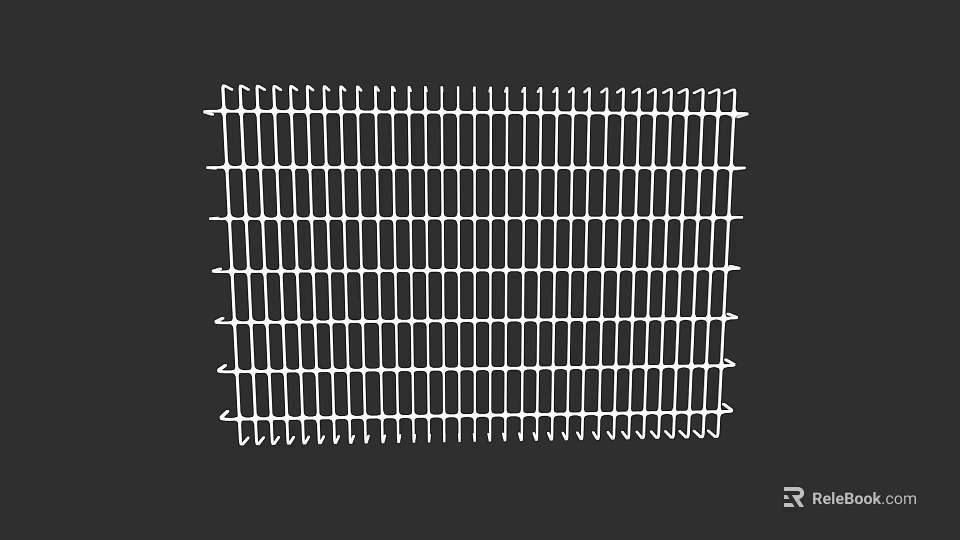 Traditional Decorative Lattice Window Design With Intricate Patterns And Wooden Frame 3d model 