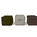 Stylish Sofa Stools In Green Beige And Dark Brown Colors For Living Room
