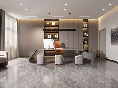 Modern Office Manager's Office 3d model
