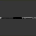 Adjustable Telescopic Household Tool With Black Grip And Silver Extendable Pole For Daily Use 3d model