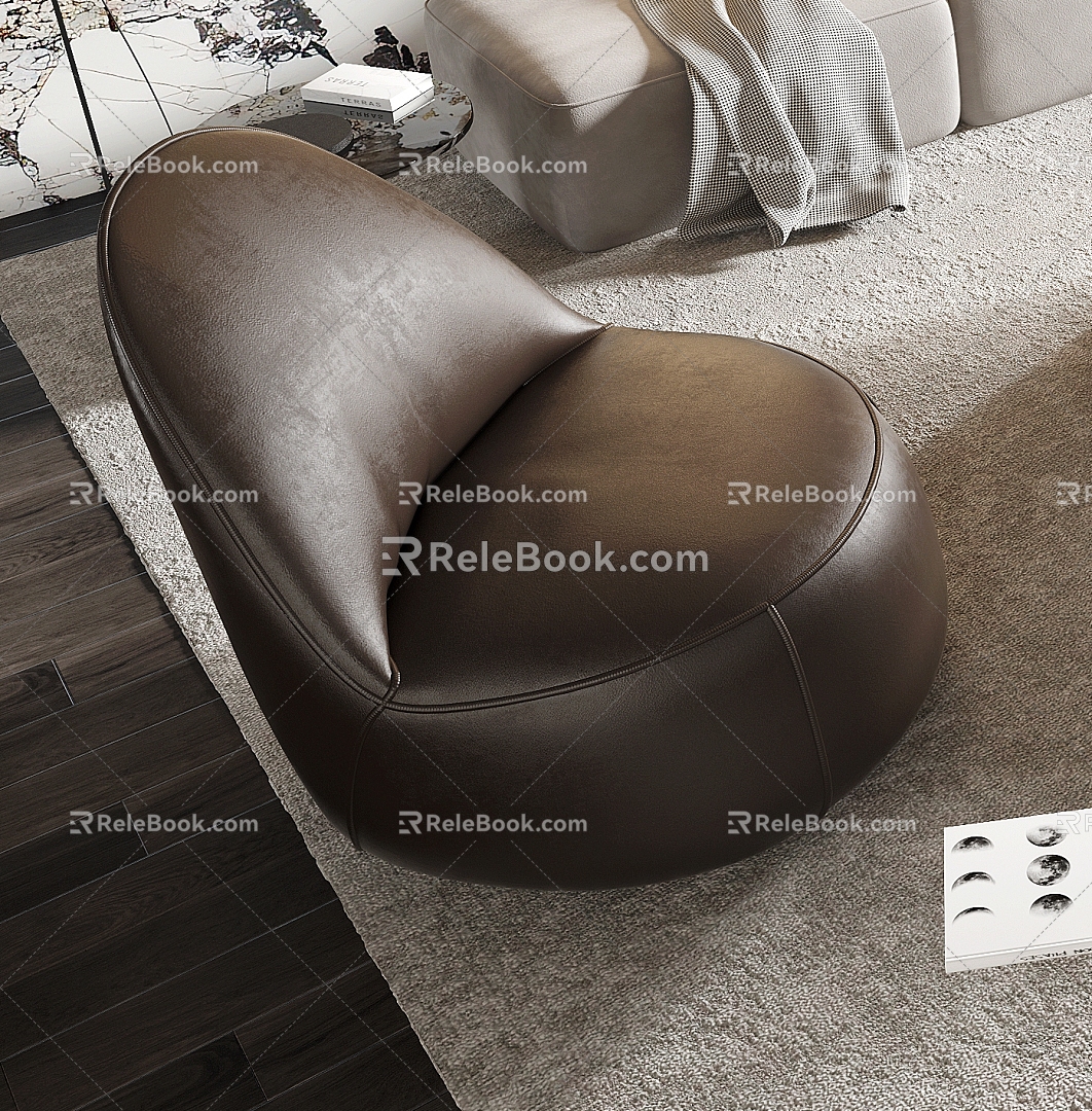 Modern Lazy Sofa 3d model