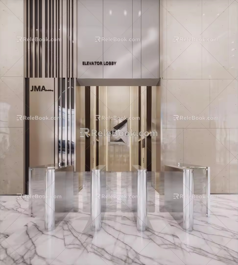 Elevator gate 3d model