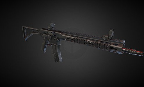 The BRN180 rifle 3d model