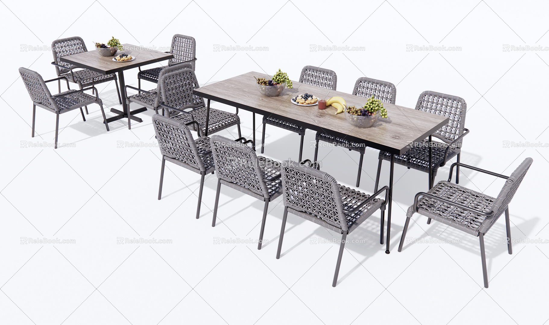 Modern Outdoor Table and Chair Outdoor Leisure Table and Chair model