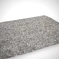 Gray Granular Textured Mat With Rough Surface And Comfortable Base Design 3d model