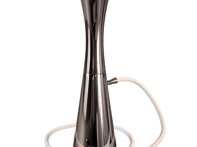 Modern Decorative Ornament Set With Silver Chrome Metal Design And White Hose 3d model