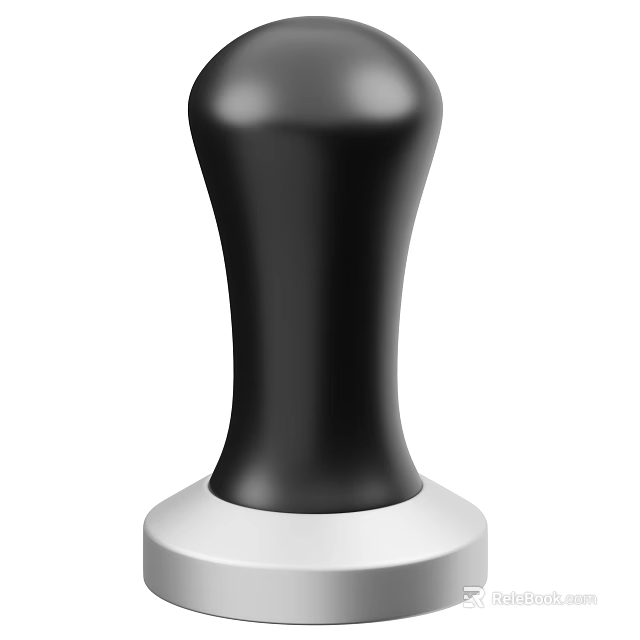 Black And White Coffee Tamper For Home Barista Coffee Making Tools 3d model 
