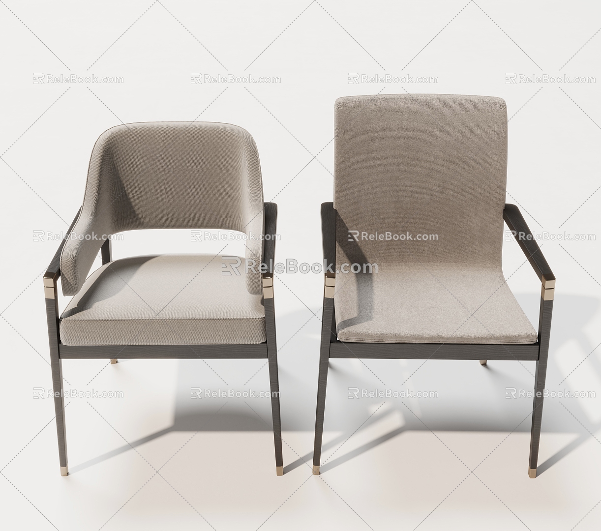 New Chinese Style Chair Leisure Chair Sofa Chair 3d model