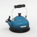 Modern GreenPan Blue Kettle With Black Handle And Stylish Base Design