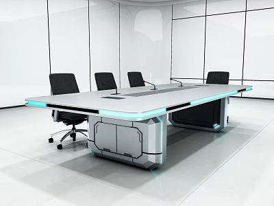 Modern Conference Table Conference Table Science and Technology Conference Table 3d model