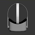White VR Headset With Comfortable Strap And Modern Electronic Design
