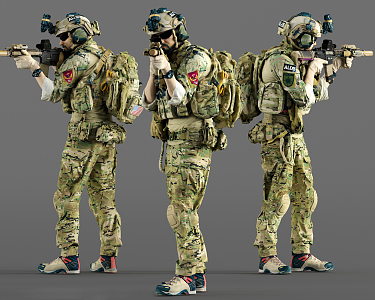 Modern Man Marines 3d model