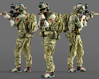 Modern Man Marines 3d model