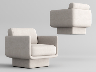 Modern single sofa 3d model