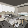 Kids Room Decor With Wood Panel Wall Upholstered Headboard Checkered Rug Toys And Bright Window