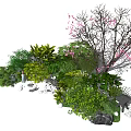 Modern Shrub 3d model
