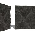 Dark Rock Textured Building Exterior Wall With Natural Stone Design For Contemporary Architecture
