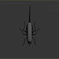 Modern beetle shape bug 3d model